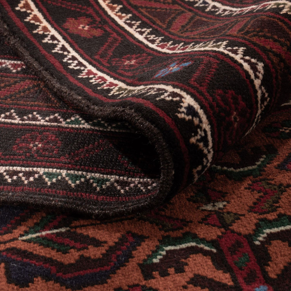 Tappeto Belutsch - 192 x 127 cm - rosso scuro