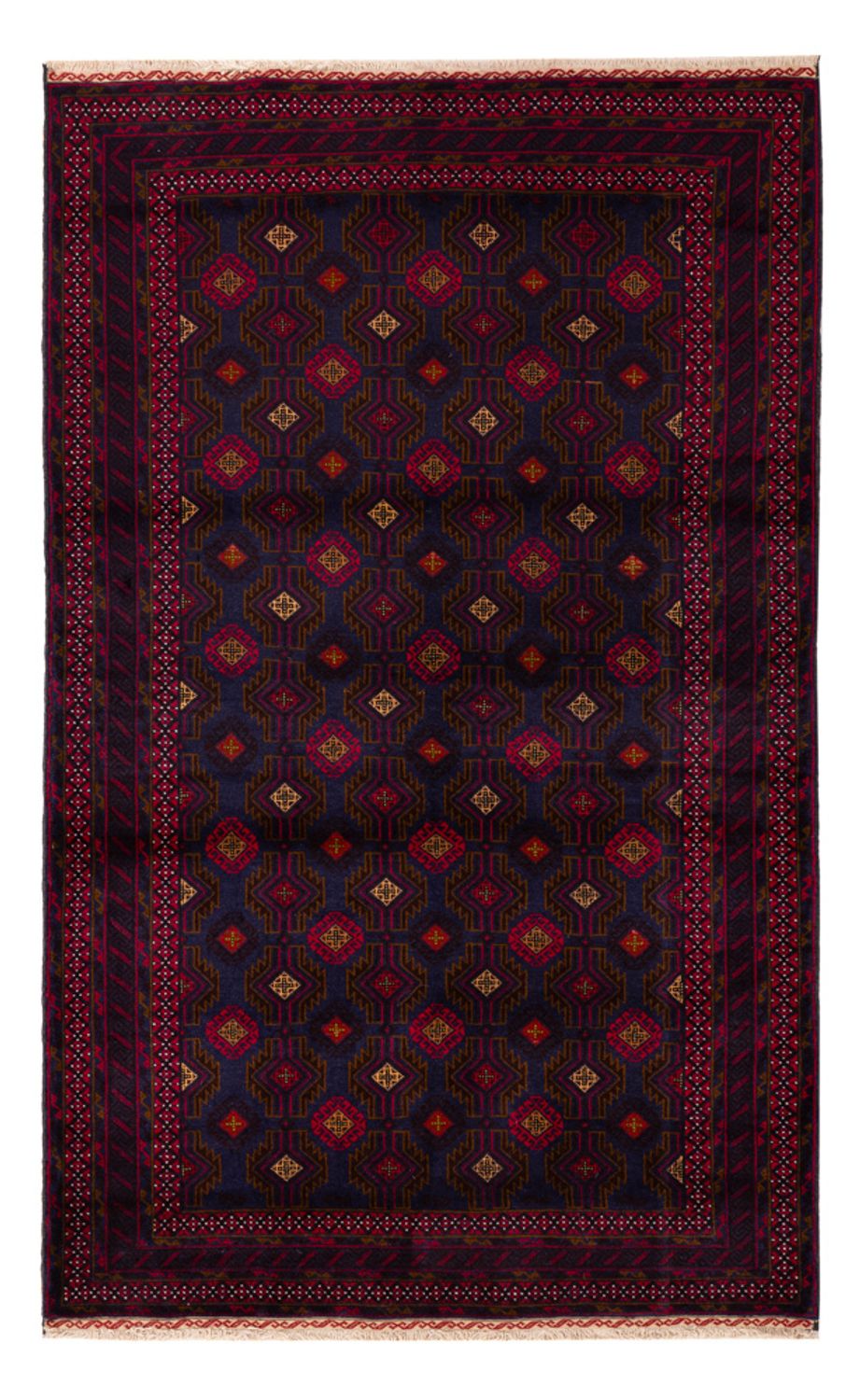 Tappeto Belutsch - 194 x 122 cm - rosso scuro