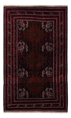 Tappeto Belutsch - 202 x 119 cm - rosso scuro