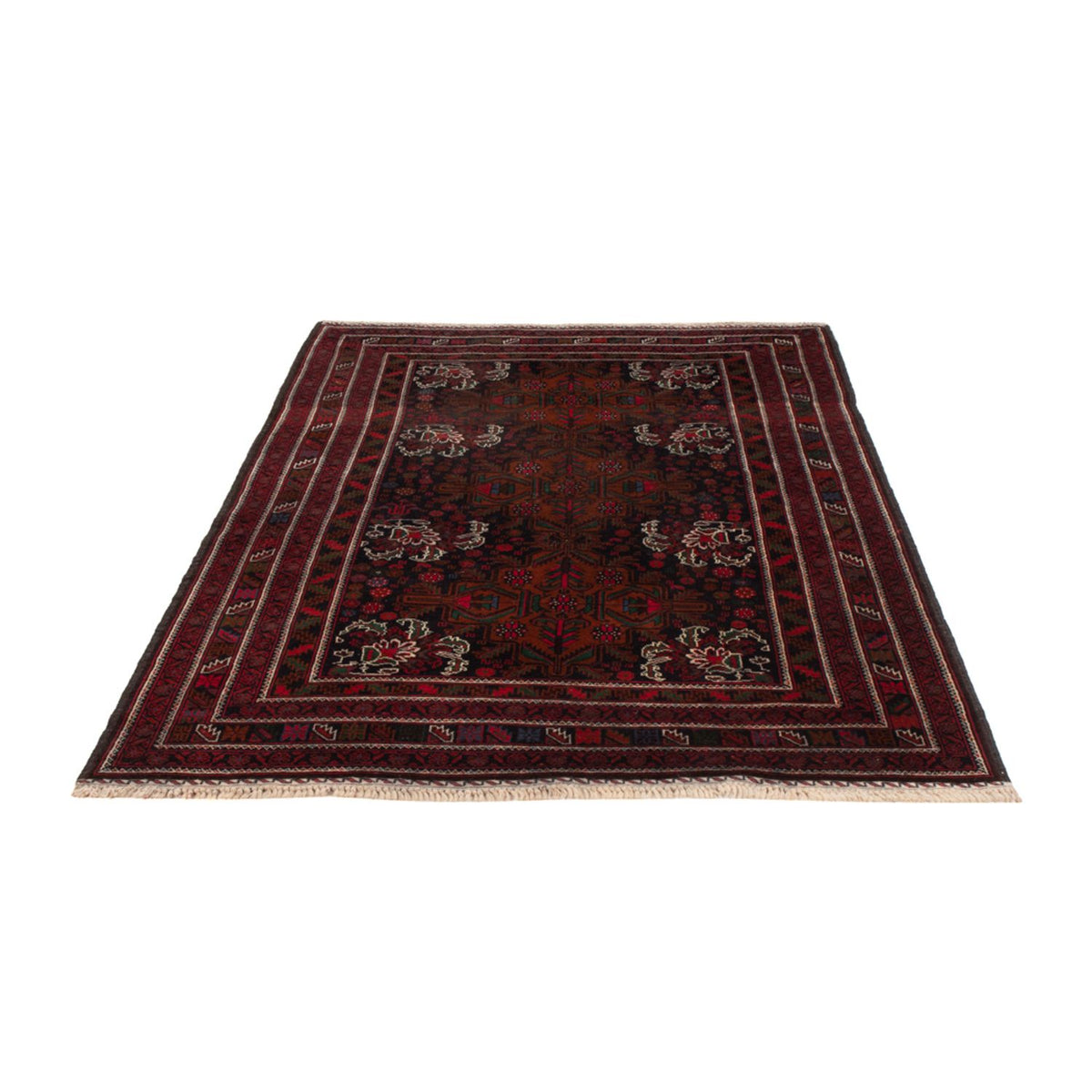 Tappeto Belutsch - 202 x 119 cm - rosso scuro
