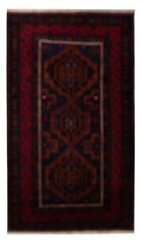 Tappeto corsia Tappeto Belutsch - 227 x 129 cm - rosso scuro