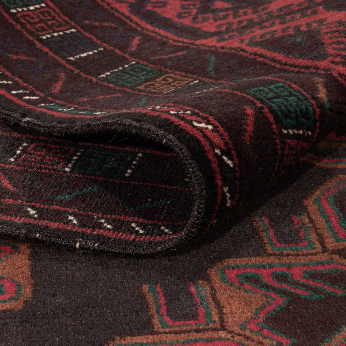 Tappeto corsia Tappeto Belutsch - 227 x 129 cm - rosso scuro