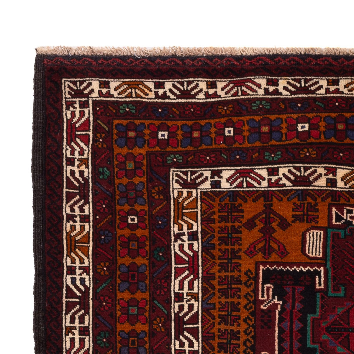 Tappeto Belutsch - 198 x 123 cm - rosso scuro