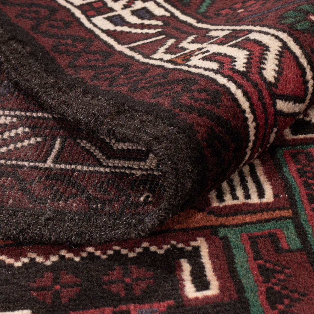 Tappeto Belutsch - 198 x 123 cm - rosso scuro