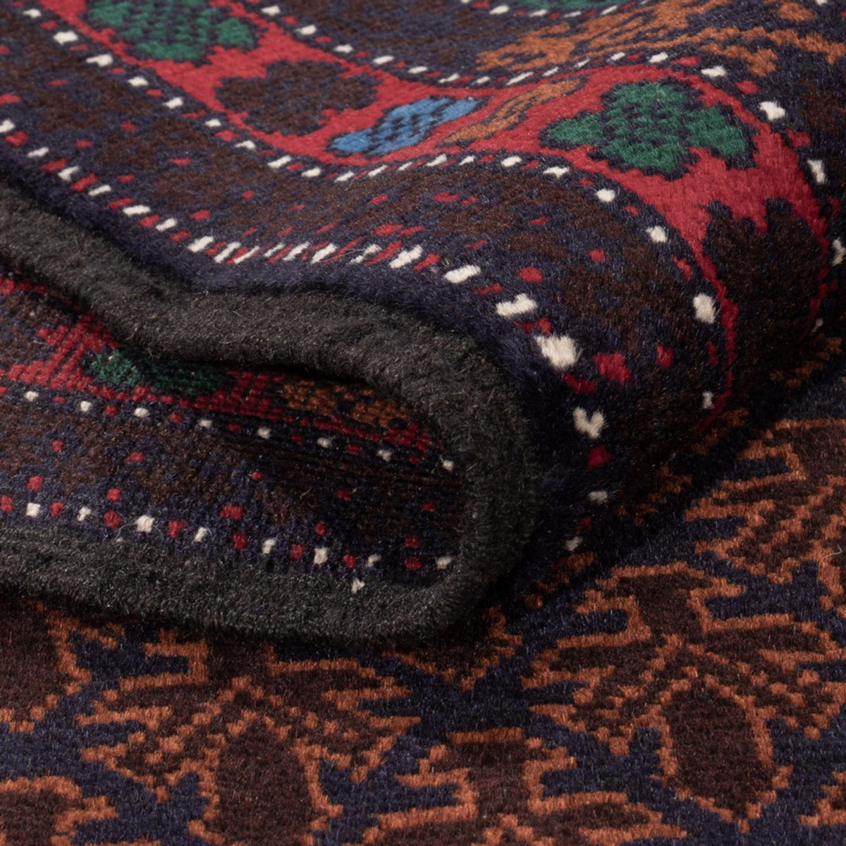 Tappeto Belutsch - 185 x 120 cm - rosso scuro