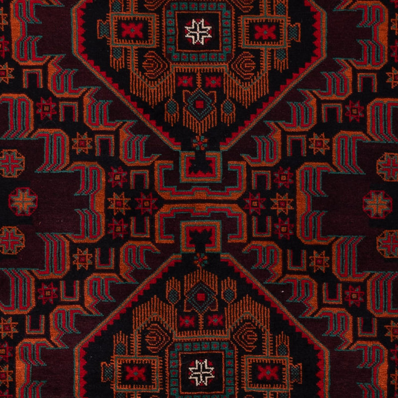 Belutsch Teppich - 206 x 117 cm - dunkelrot