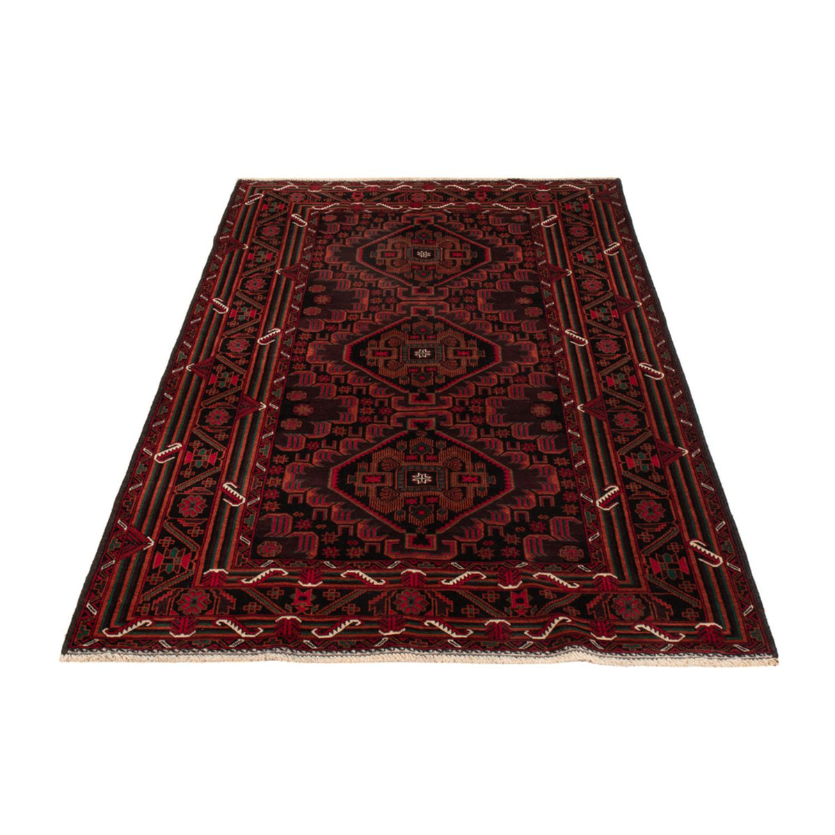 Tappeto Belutsch - 206 x 117 cm - rosso scuro