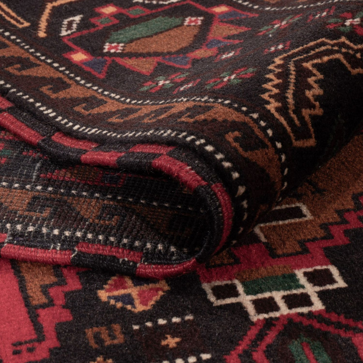 Tappeto Belutsch - 195 x 117 cm - rosso scuro