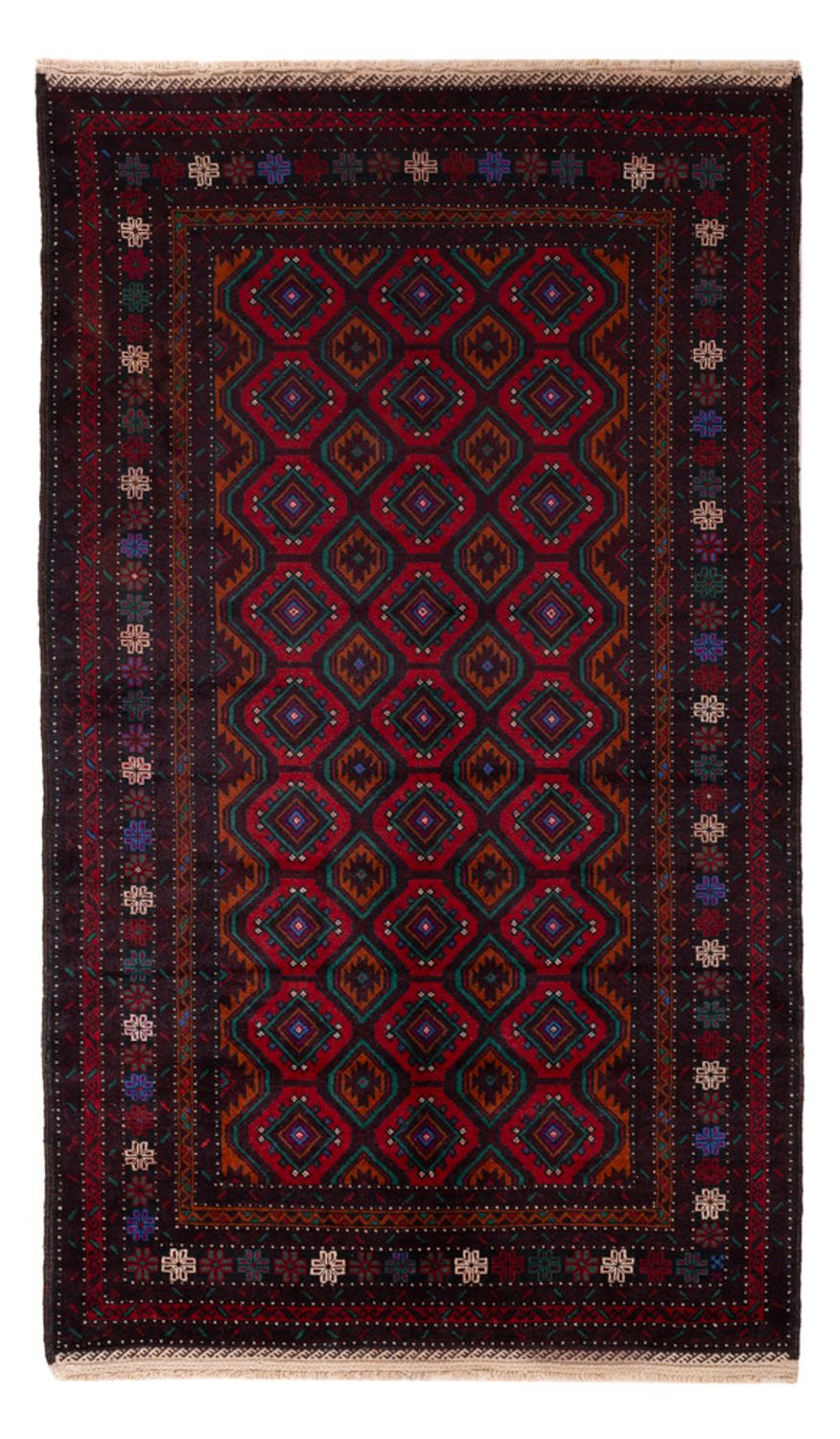 Tappeto Belutsch - 203 x 120 cm - rosso scuro