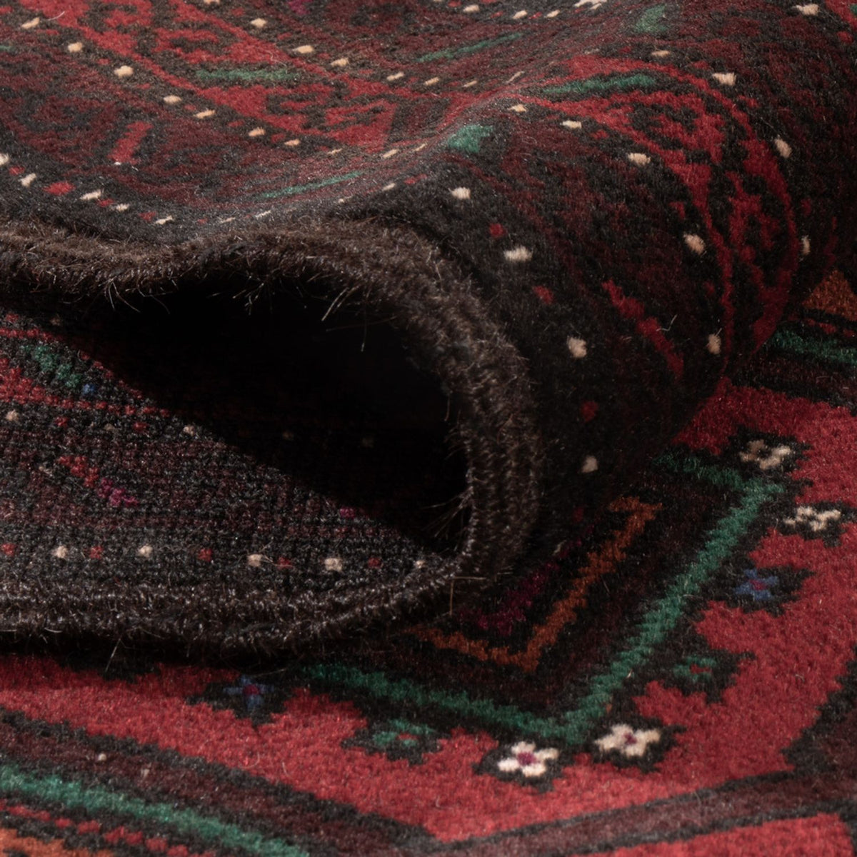 Tappeto Belutsch - 203 x 120 cm - rosso scuro