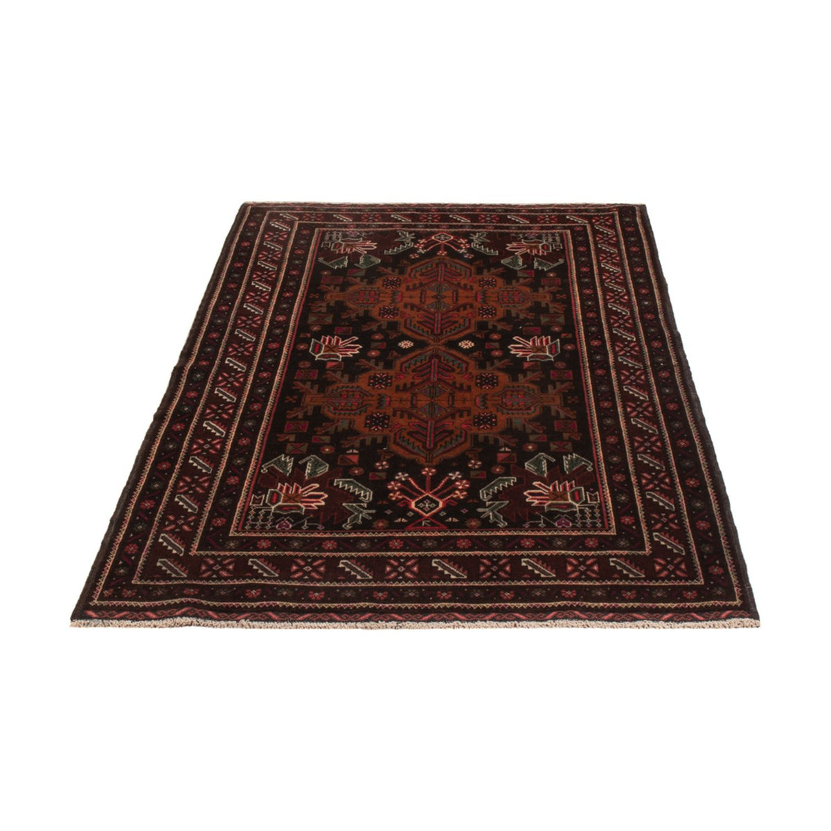 Tappeto corsia Tappeto Belutsch - 201 x 114 cm - rosso scuro