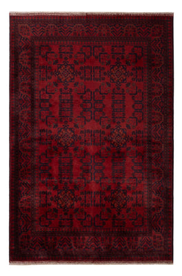 Tappeto afgano - Kunduz - 203 x 129 cm - rosso