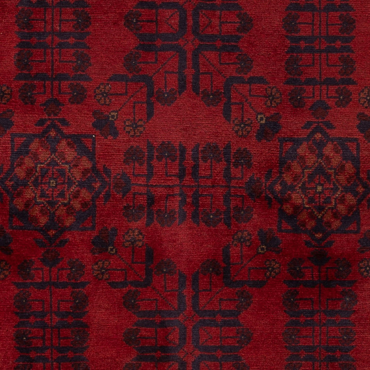 Tappeto afgano - Kunduz - 203 x 129 cm - rosso