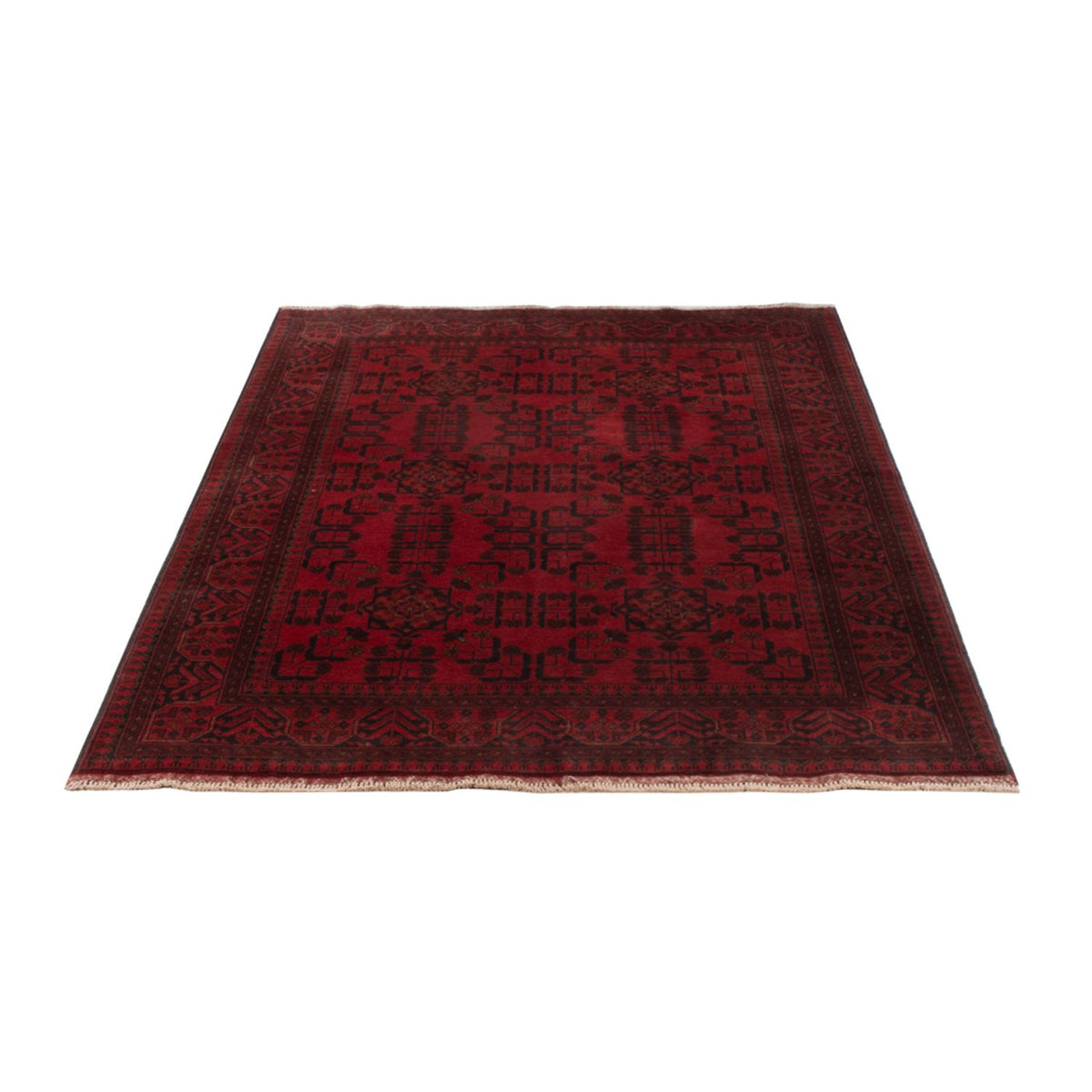 Tappeto afgano - Kunduz - 203 x 129 cm - rosso