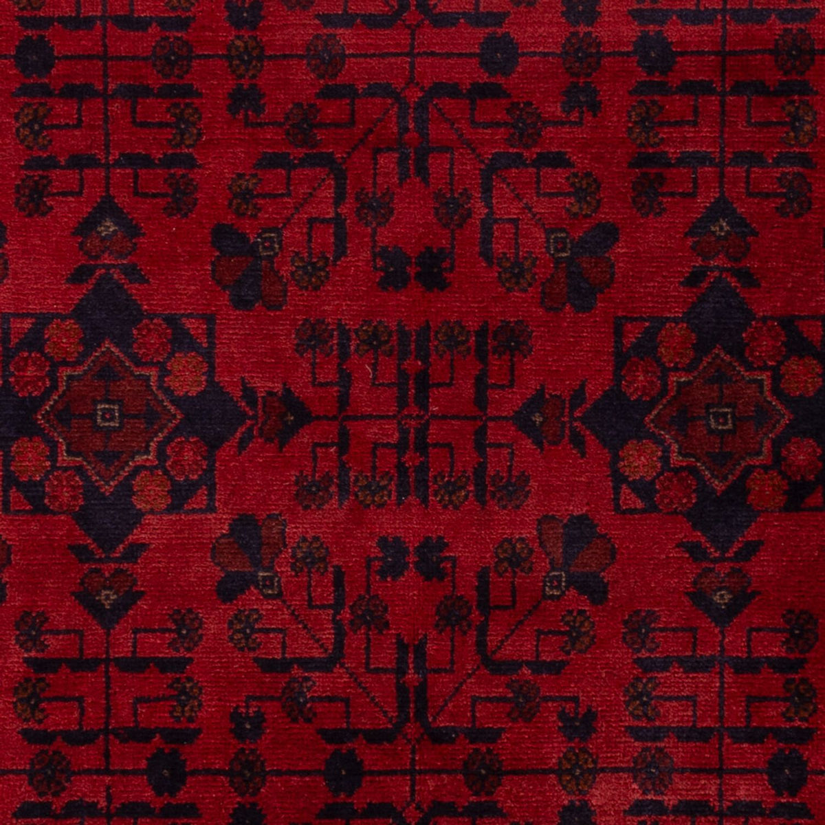 Tappeto afgano - Kunduz - 200 x 125 cm - rosso