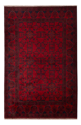 Tappeto afgano - Kunduz - 196 x 127 cm - rosso