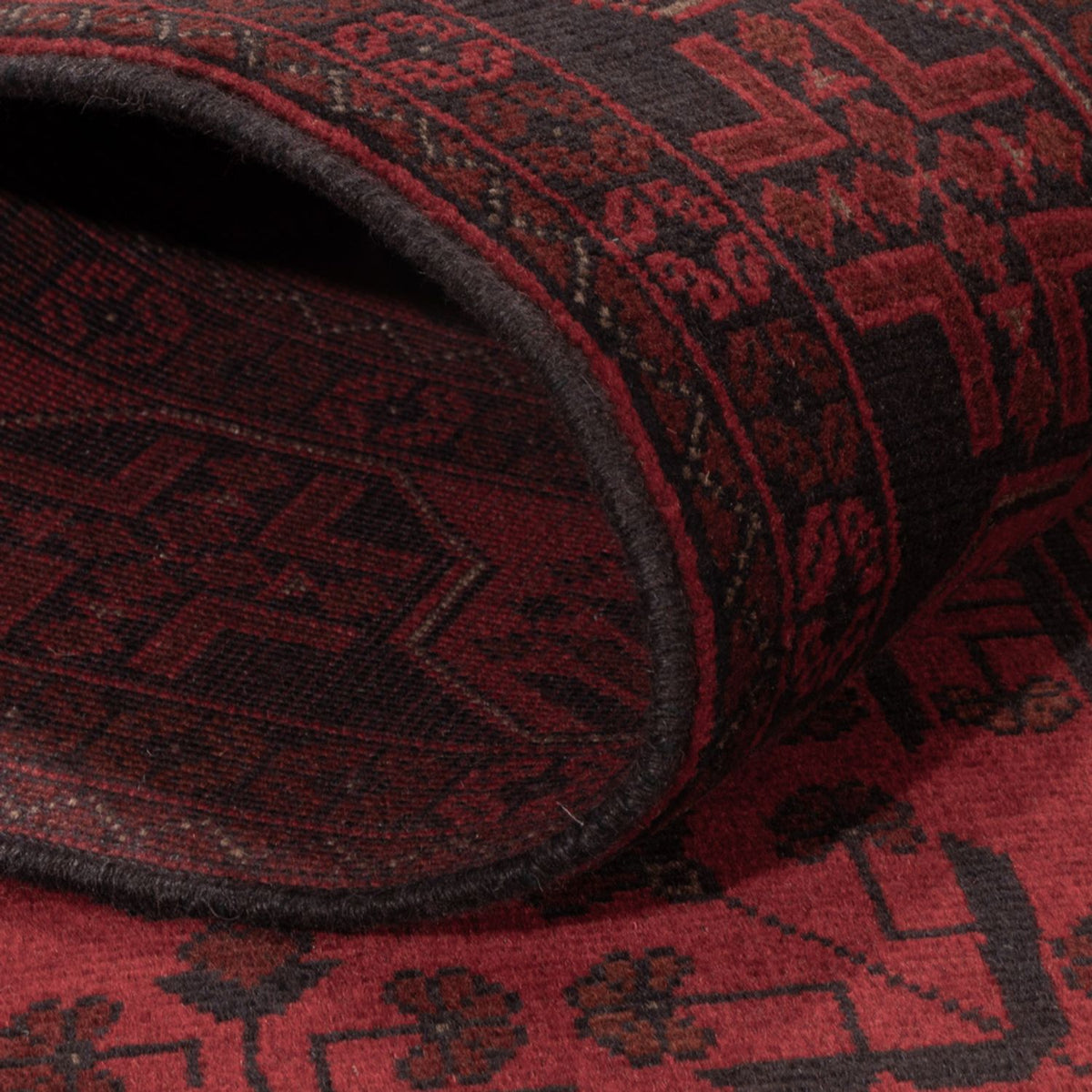 Tappeto afgano - Kunduz - 196 x 127 cm - rosso