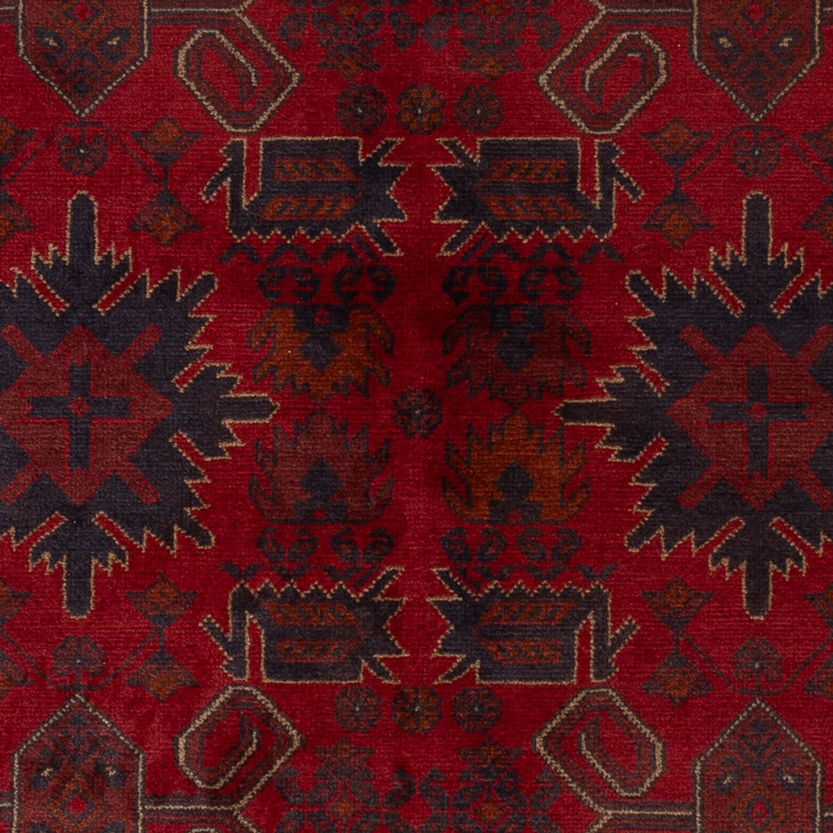 Tappeto afgano - Kunduz - 197 x 125 cm - rosso