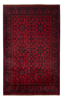 Tappeto afgano - Kunduz - 203 x 128 cm - rosso
