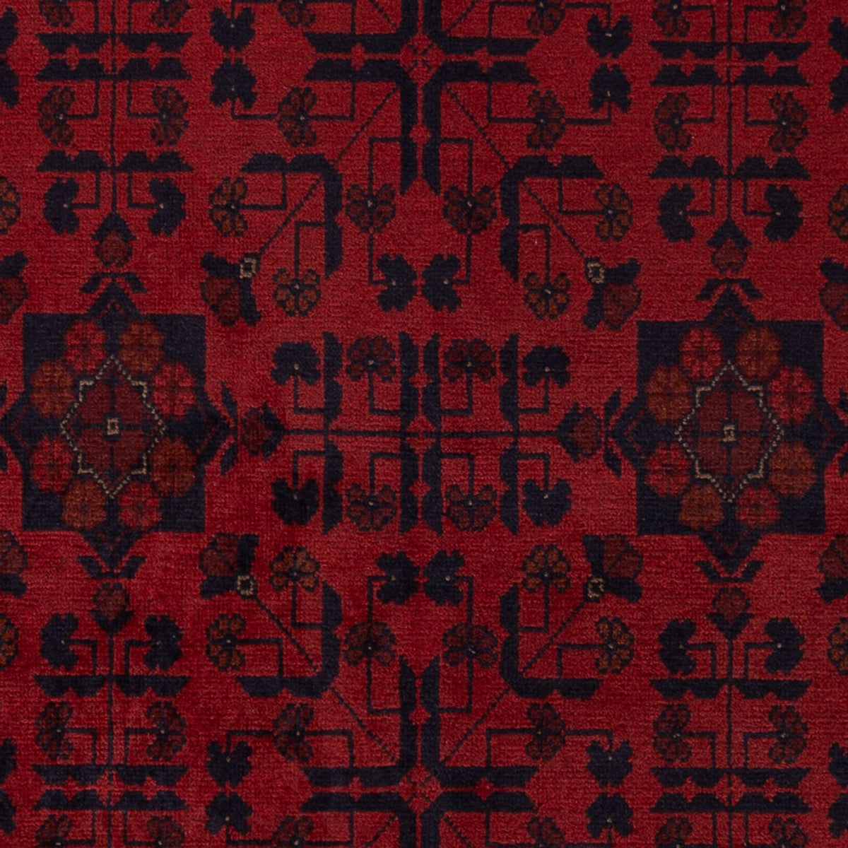 Tappeto afgano - Kunduz - 203 x 128 cm - rosso