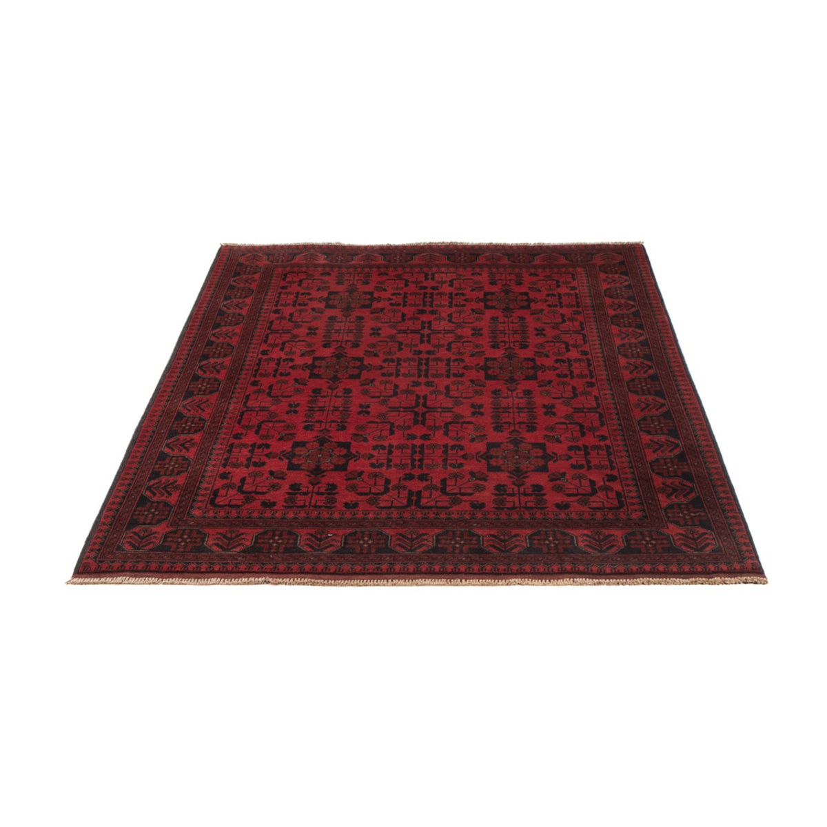 Tappeto afgano - Kunduz - 203 x 128 cm - rosso
