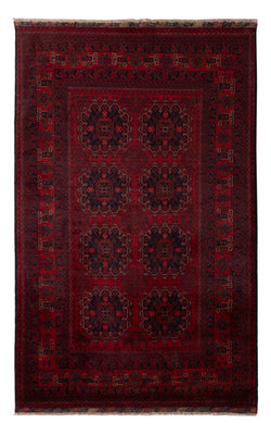Tappeto afgano - Kunduz - 202 x 127 cm - rosso