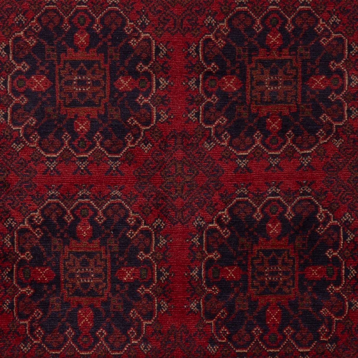 Tappeto afgano - Kunduz - 202 x 127 cm - rosso