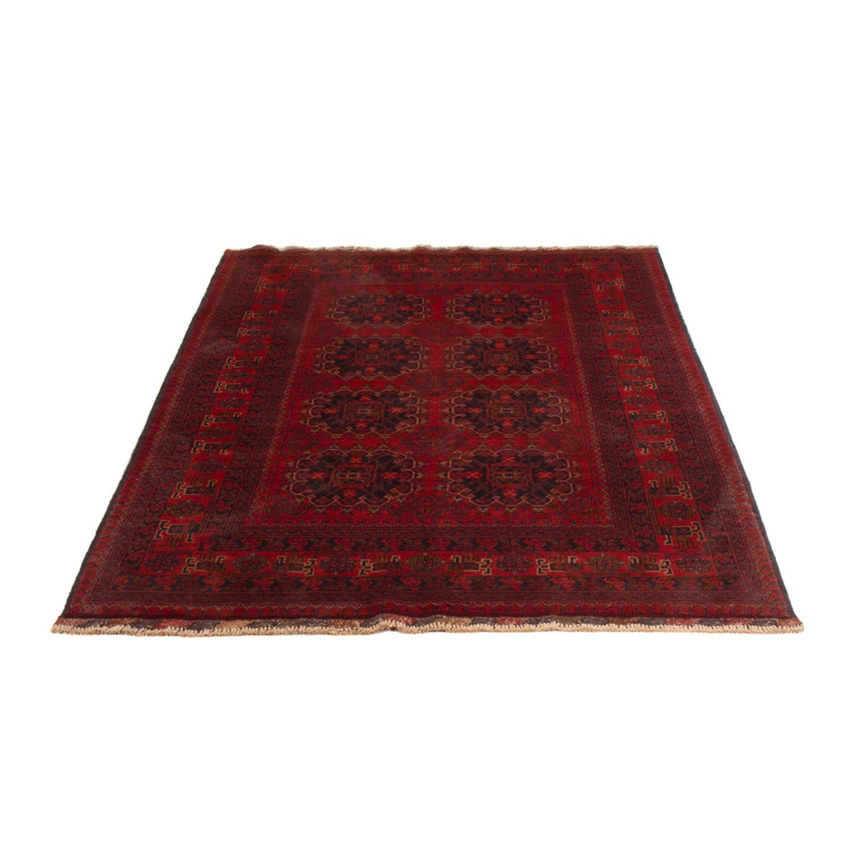 Tappeto afgano - Kunduz - 202 x 127 cm - rosso