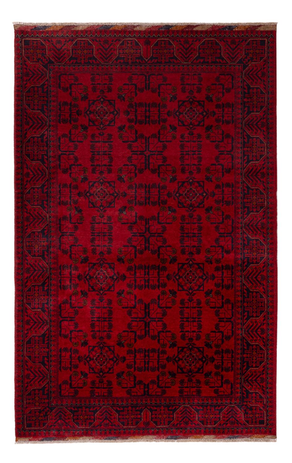 Tappeto afgano - Kunduz - 195 x 125 cm - rosso