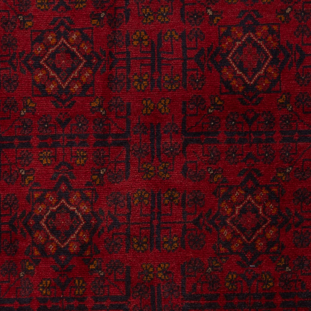 Tappeto afgano - Kunduz - 197 x 127 cm - rosso scuro