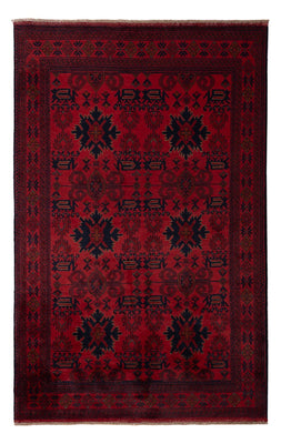 Tappeto afgano - Kunduz - 199 x 123 cm - rosso scuro