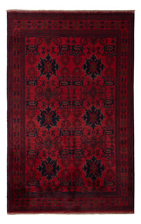 Tappeto afgano - Kunduz - 199 x 123 cm - rosso scuro
