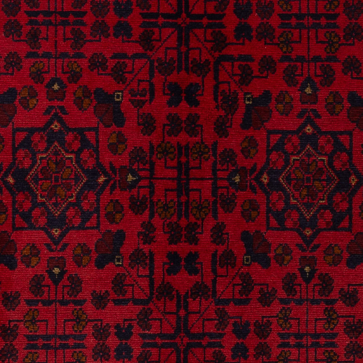 Tappeto afgano - Kunduz - 200 x 127 cm - rosso scuro