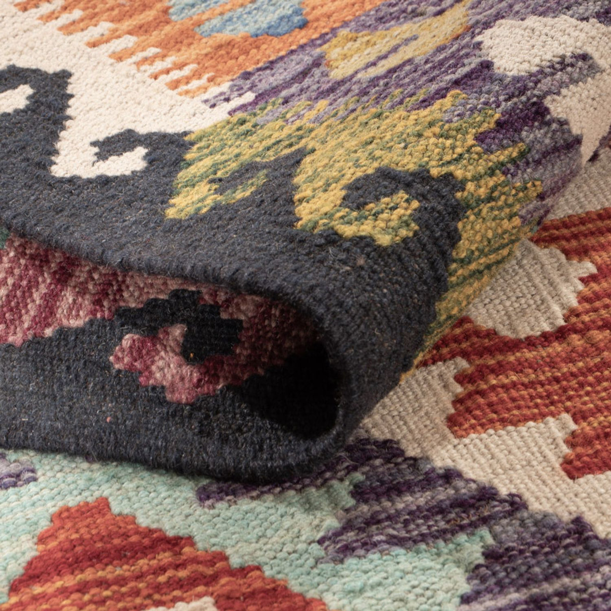 Tappeto Kelim - Splash - 174 x 127 cm - multicolore