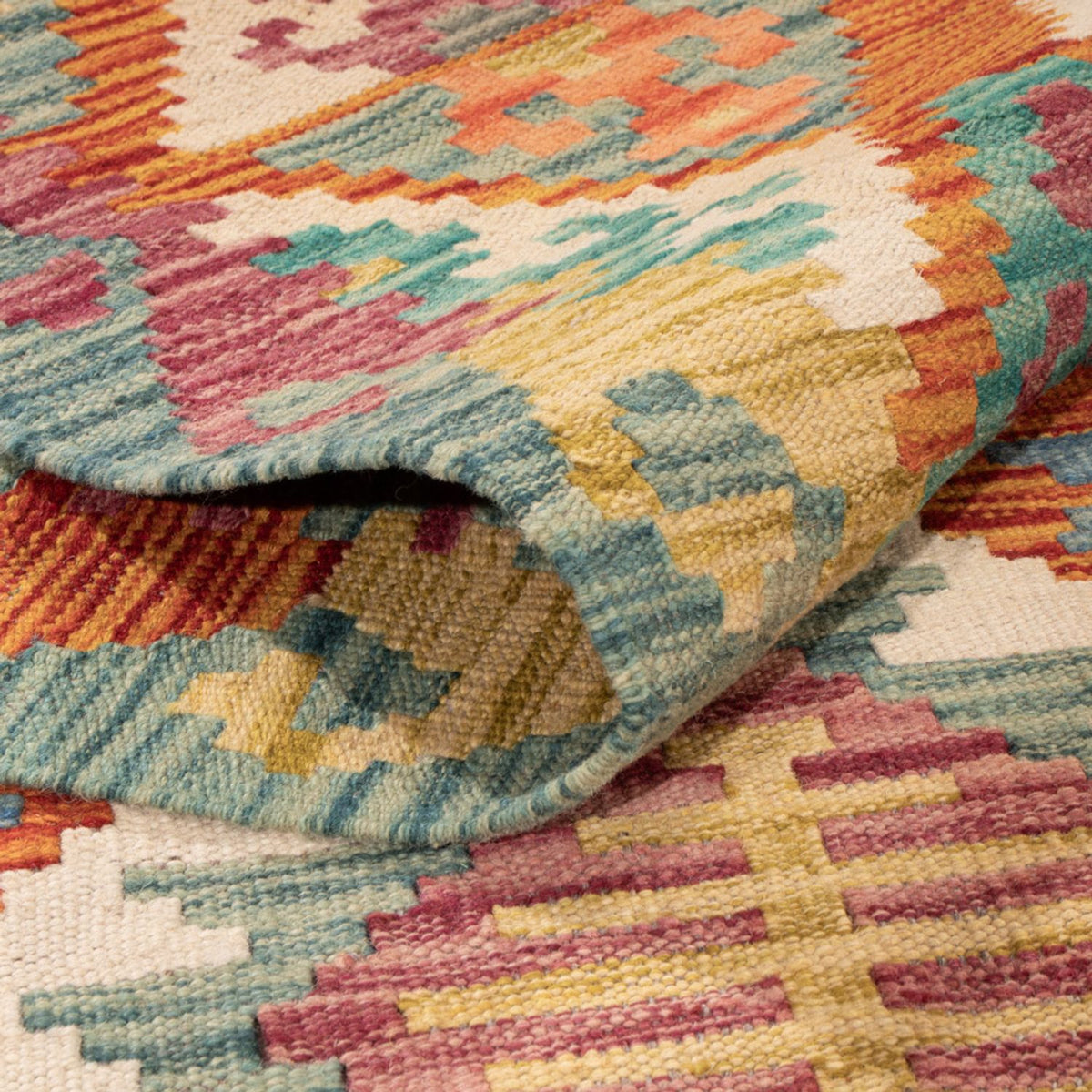 Tappeto Kelim - Splash - 298 x 198 cm - multicolore