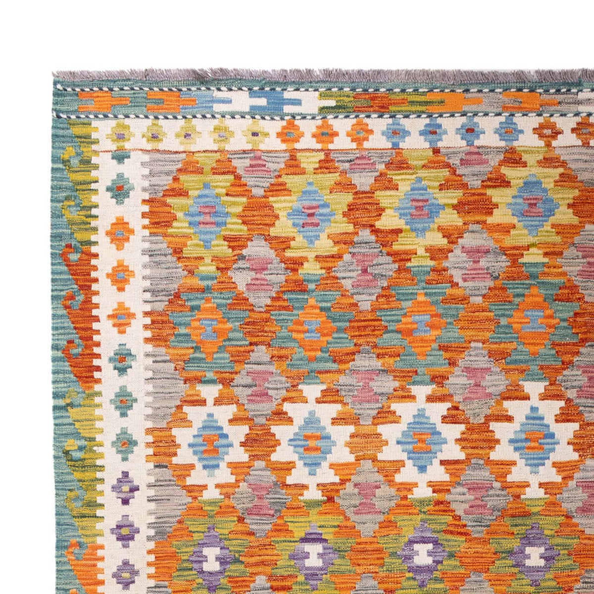 Tappeto Kelim - Splash - 298 x 206 cm - multicolore