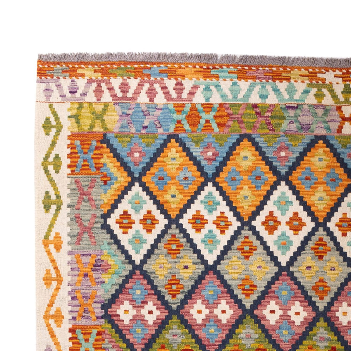 Tappeto Kelim - Splash - 304 x 207 cm - multicolore