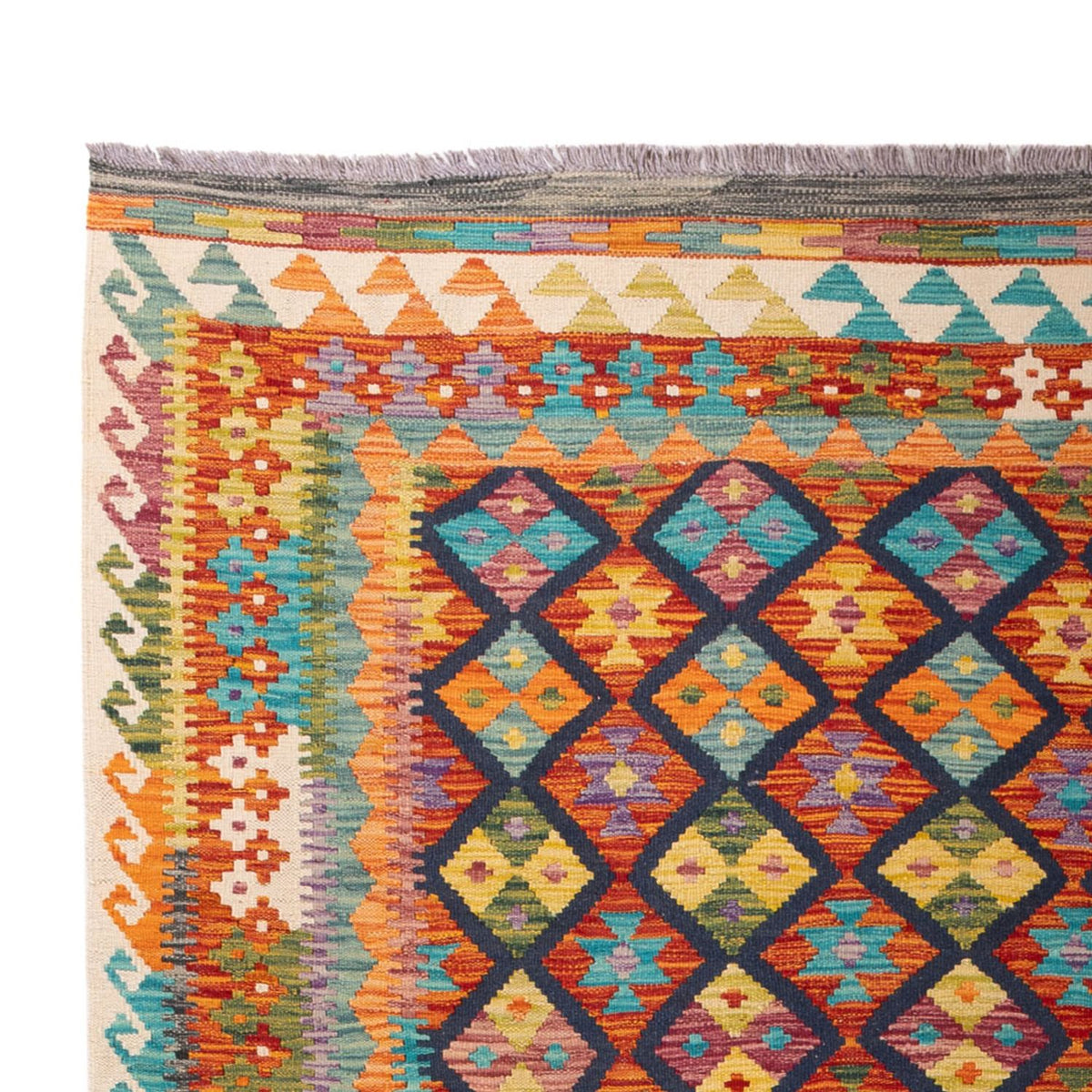 Tappeto Kelim - Splash - 295 x 207 cm - multicolore