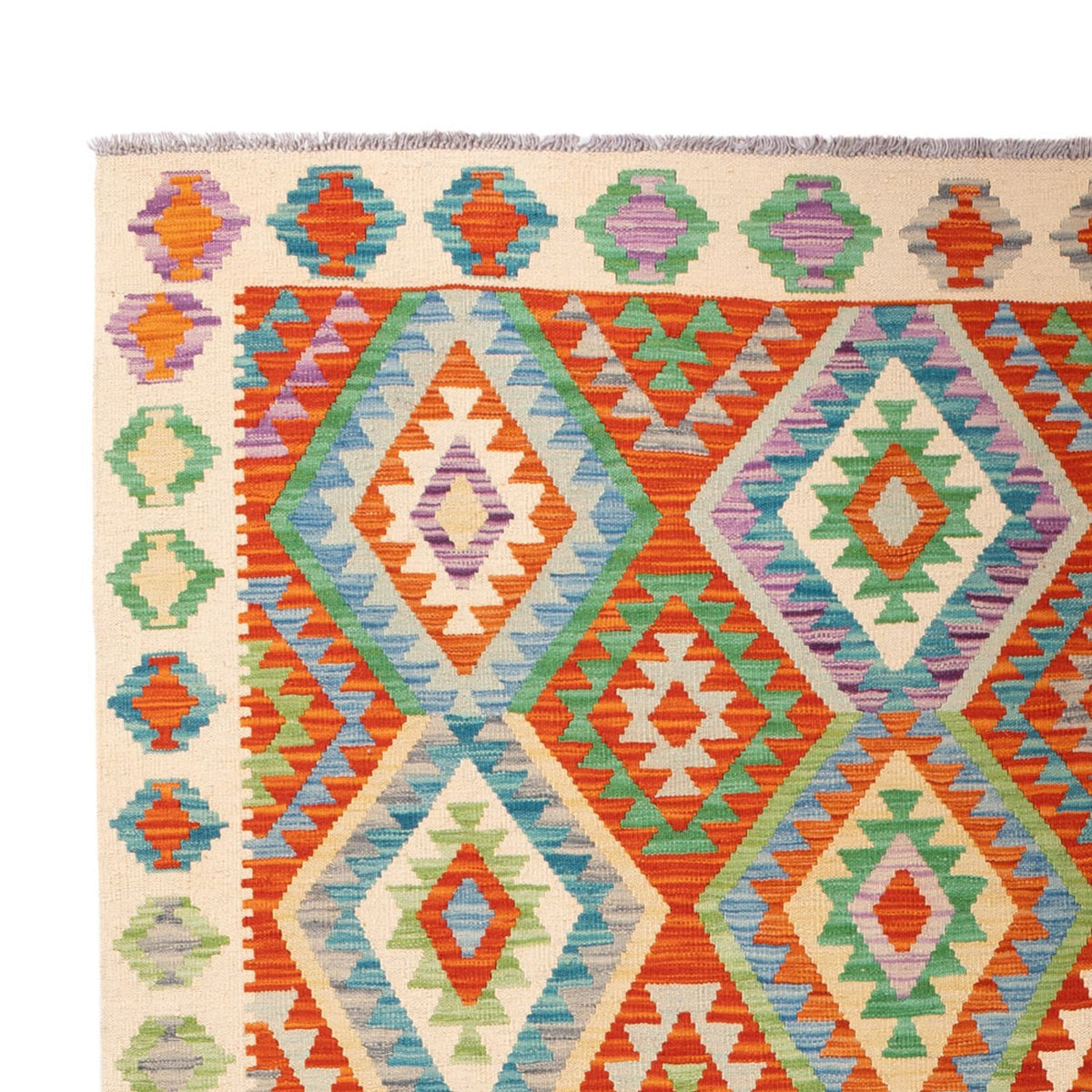 Tappeto Kelim - Splash - 295 x 207 cm - multicolore