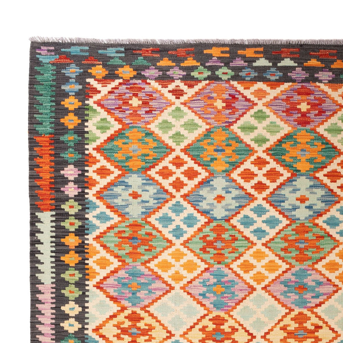 Tappeto Kelim - Splash - 306 x 201 cm - multicolore