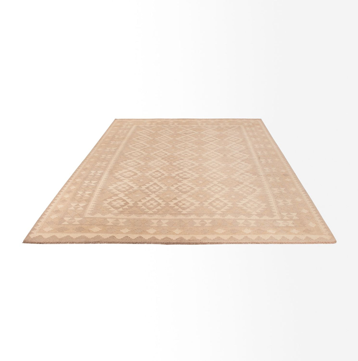 Tappeto Kelim - Splash - 301 x 210 cm - grigio chiaro