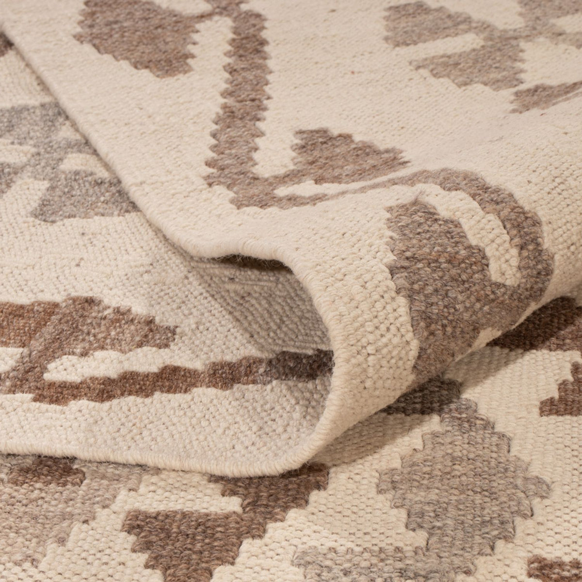 Tappeto Kelim - Splash - 289 x 201 cm - grigio chiaro