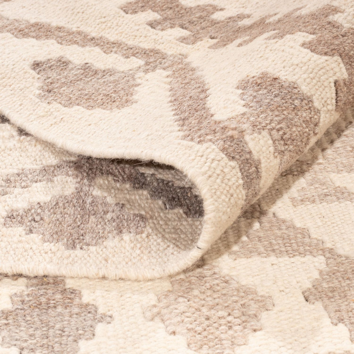 Tappeto Kelim - Splash - 286 x 202 cm - grigio chiaro