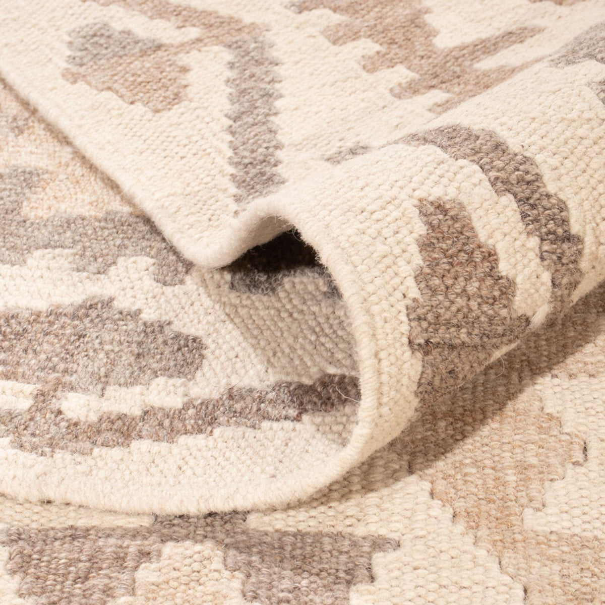 Tappeto Kelim - Splash - 291 x 207 cm - grigio chiaro