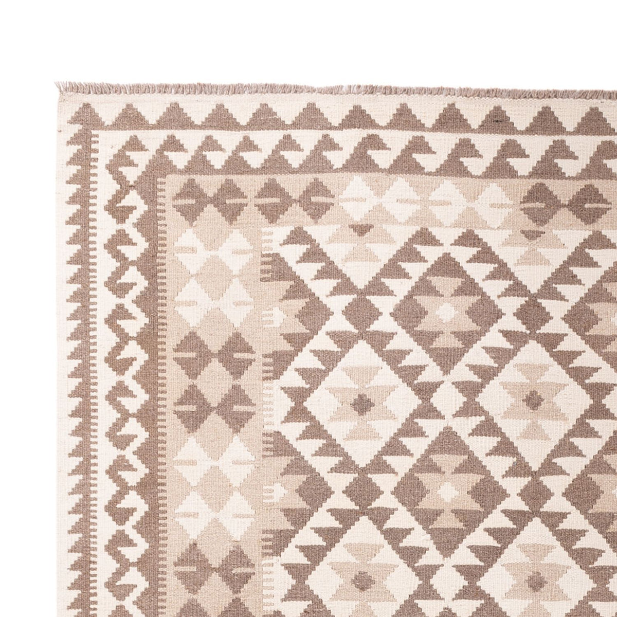 Tappeto Kelim - Splash - 299 x 207 cm - grigio chiaro