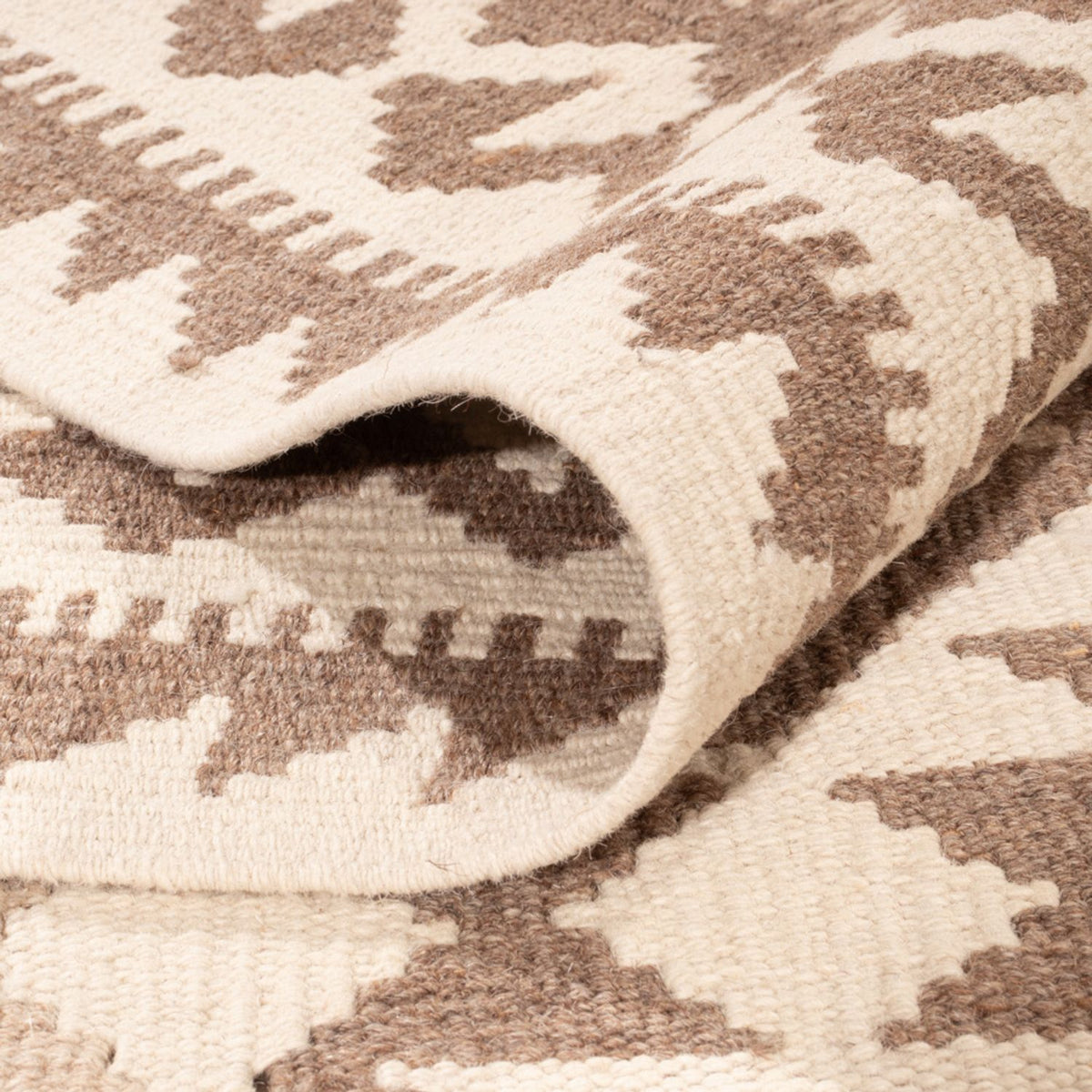 Tappeto Kelim - Splash - 299 x 207 cm - grigio chiaro