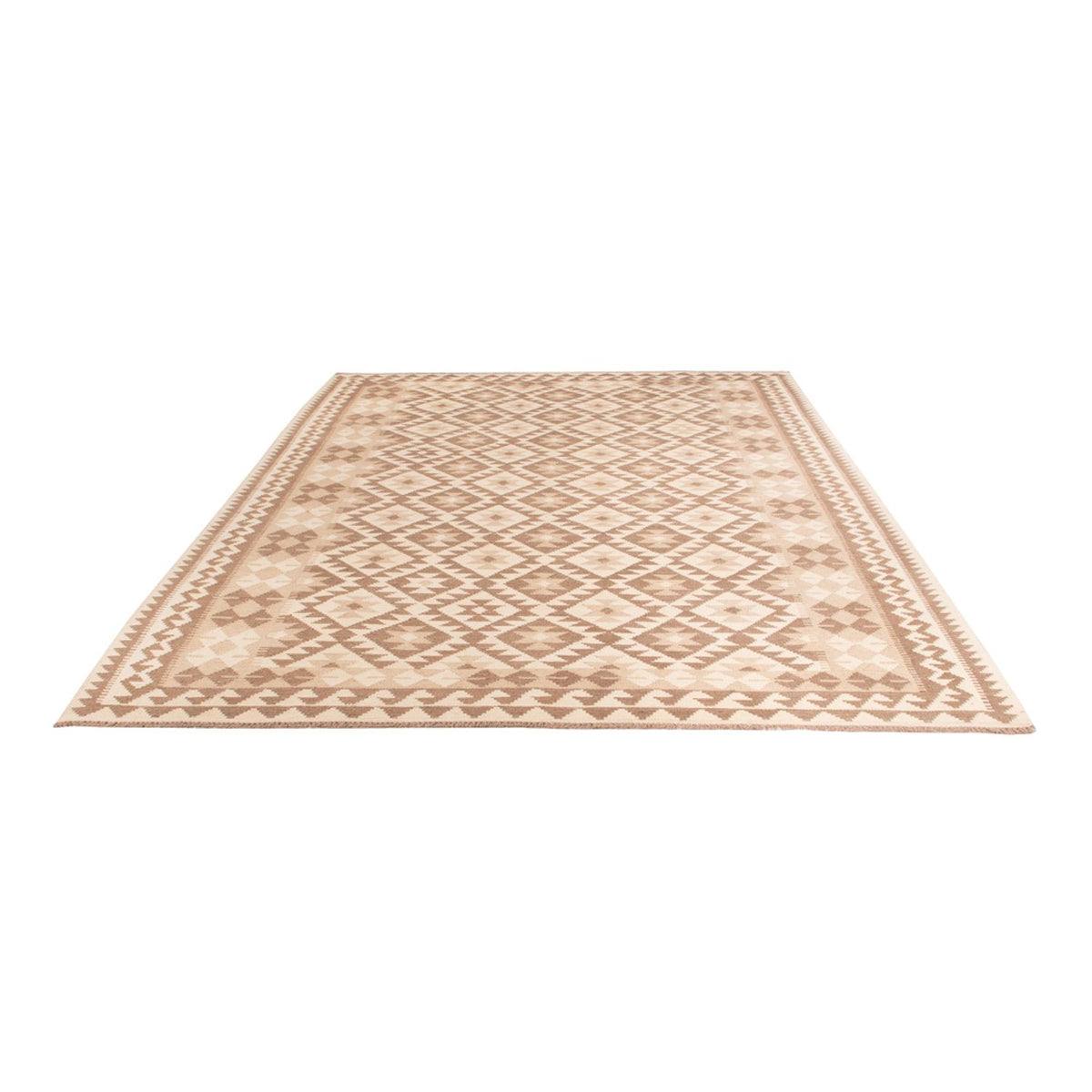 Tappeto Kelim - Splash - 299 x 207 cm - grigio chiaro