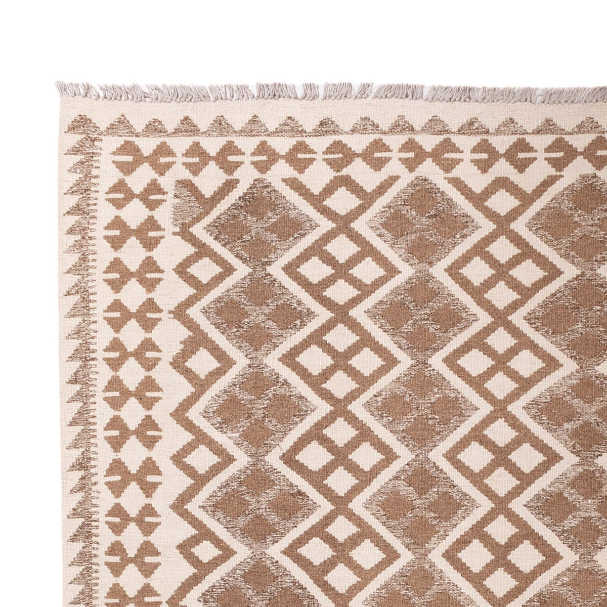 Tappeto Kelim - Splash - 303 x 206 cm - grigio