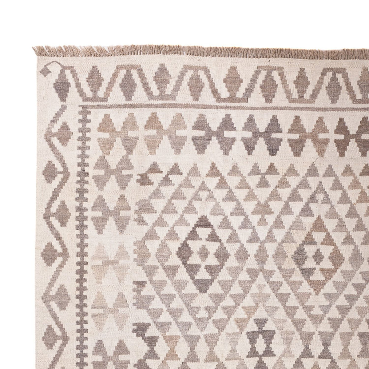 Tappeto Kelim - Splash - 294 x 208 cm - grigio