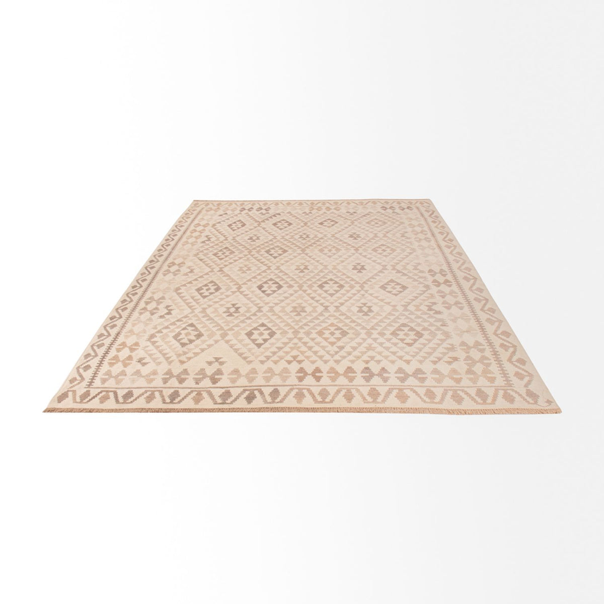 Tappeto Kelim - Splash - 294 x 208 cm - grigio